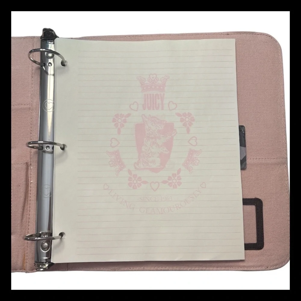 Vintage Juicy Couture Viva La Juicy Marie Antoinette Binder Notebook 2010s Rare